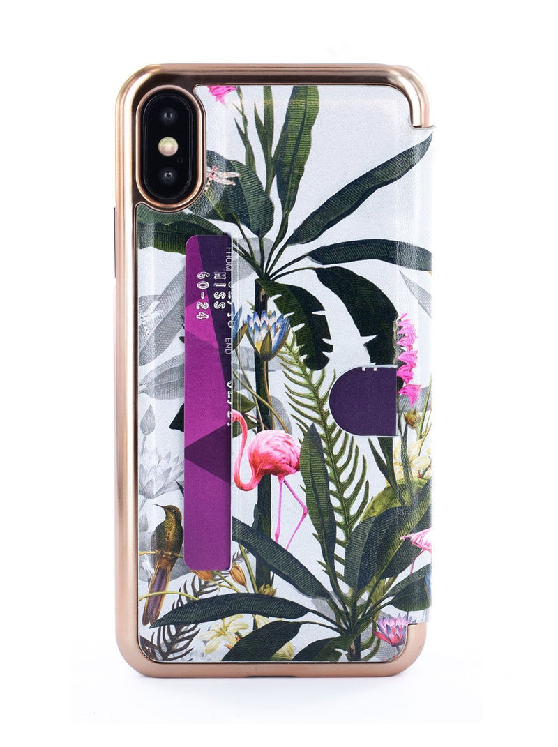 Back image of the Ted Baker Apple iPhone XS / X phone case in Grey