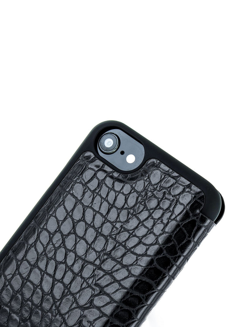 Detail image of the Karen Millen Apple iPhone 8 / 7 / 6S phone case in Black
