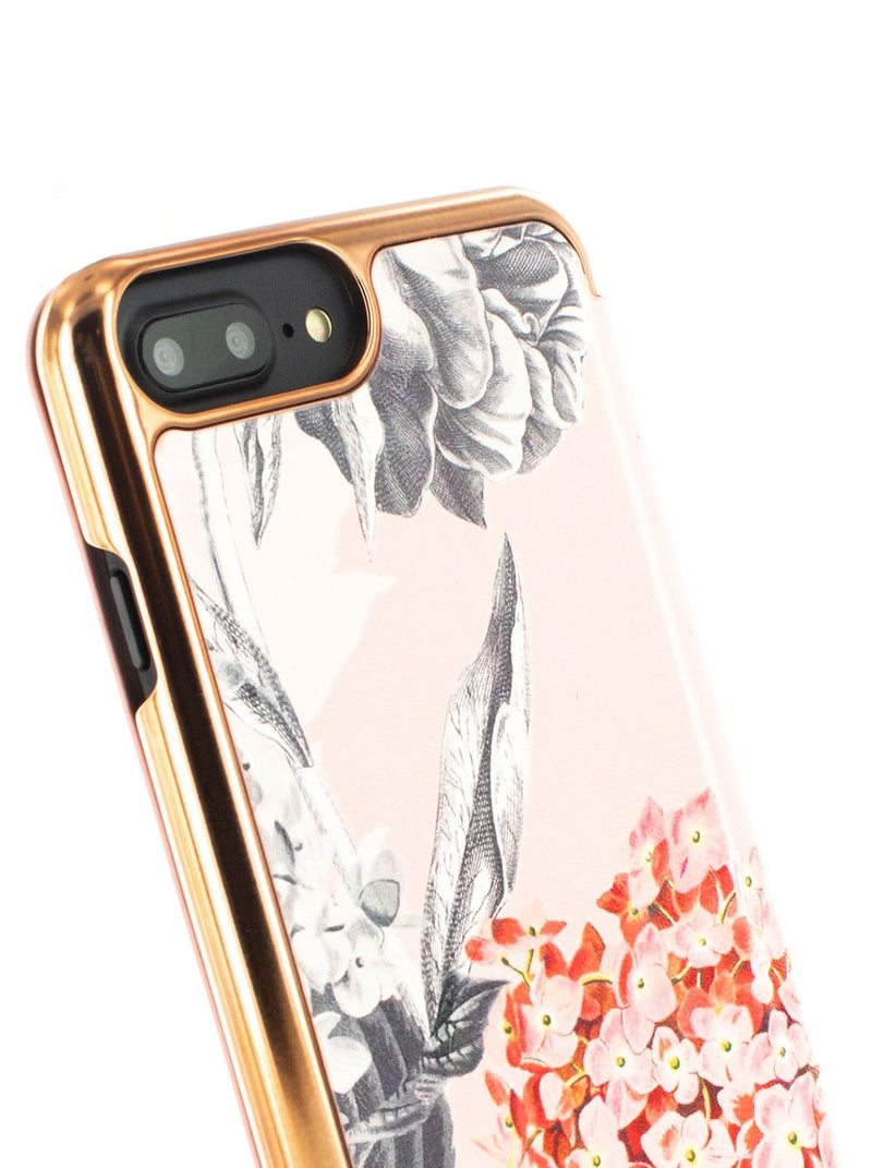 Detail image of the Ted Baker Apple iPhone 8 Plus / 7 Plus phone case in Nude