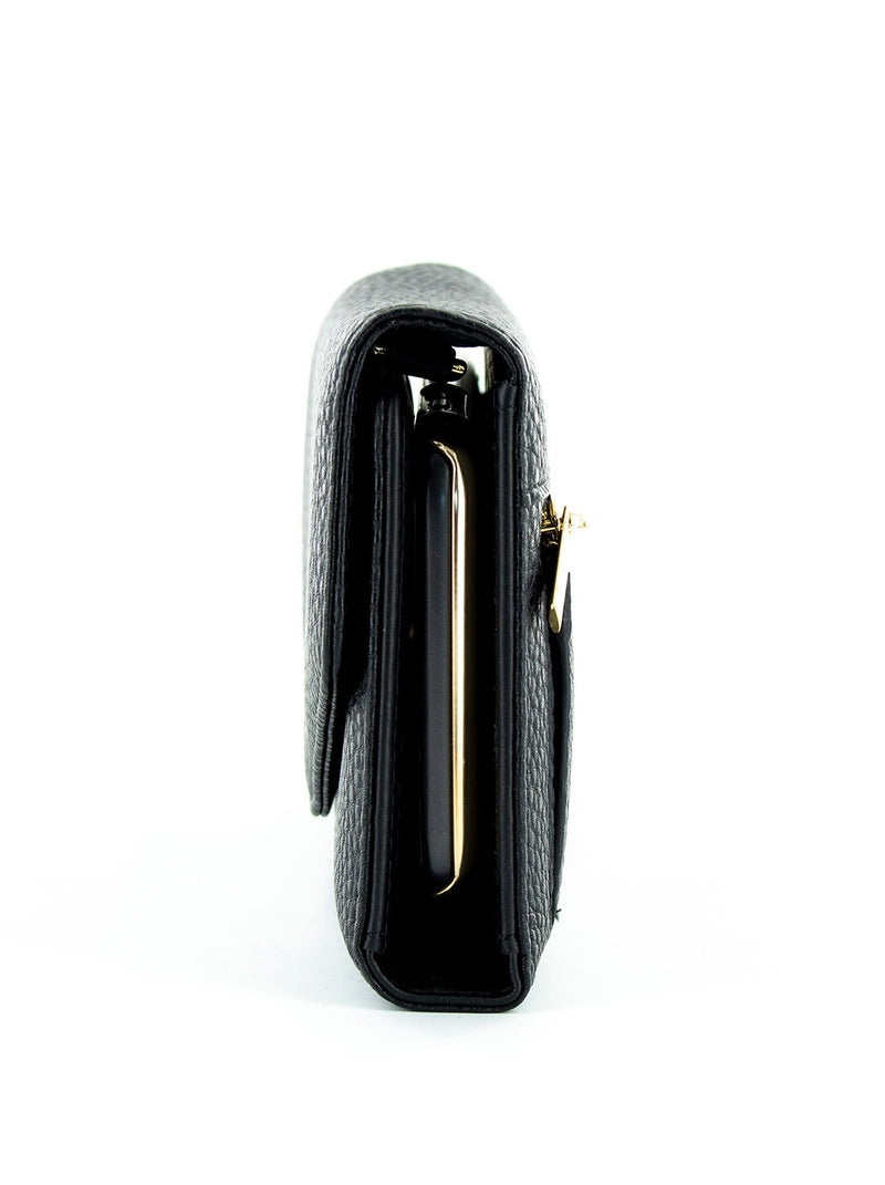 Side profile image of the Ted Baker Apple iPhone XR phone case in Black