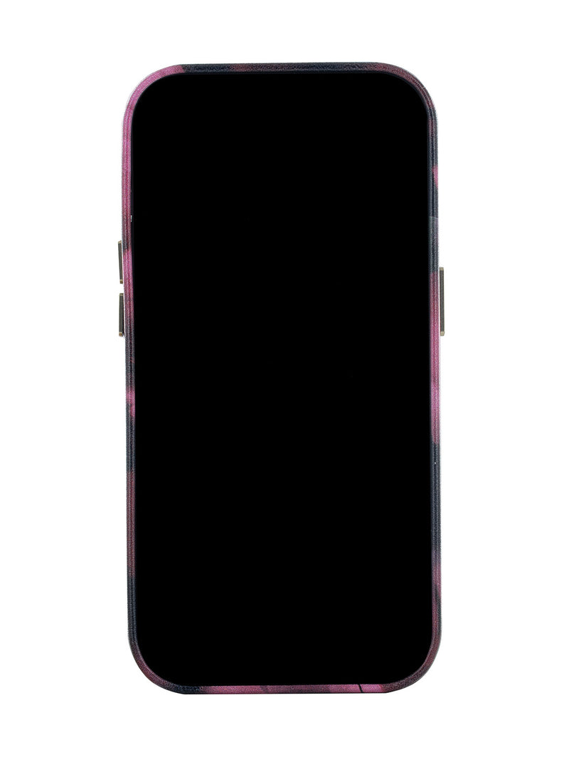 Ted Baker BLURRY Pink Petal Print Full Wrap Phone Cover for iPhone 14 Pro Compatible with MagSafe