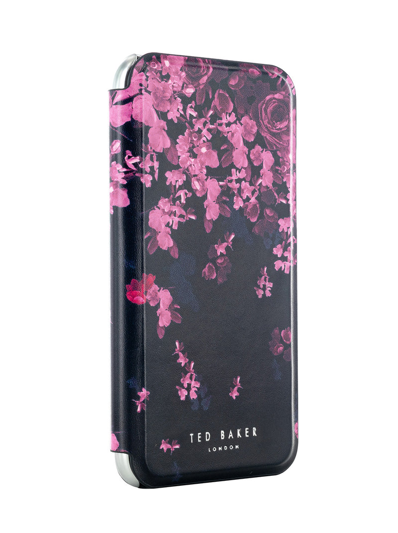 Ted Baker Flower Border Mirror Folio Case - For iPhone 13