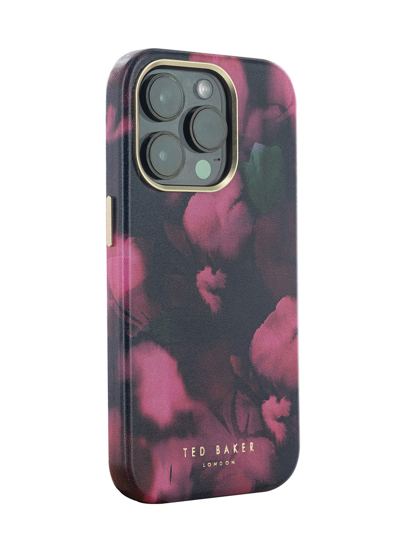 Ted Baker BLURR Pink Petal Print Full Wrap Phone Cover for iPhone 14 Pro Max Compatible with MagSafe