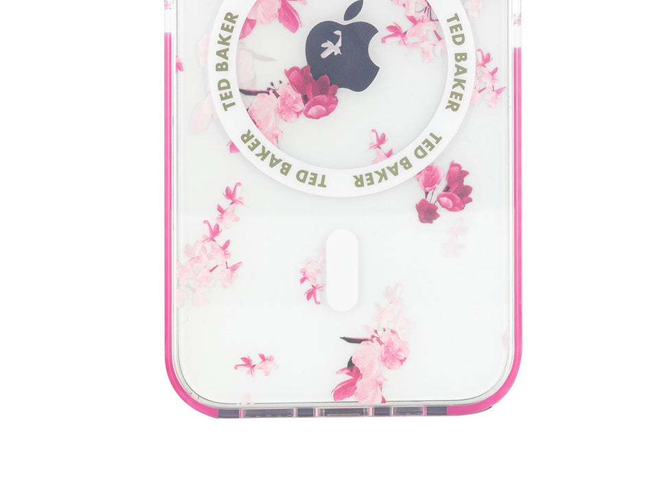TED BAKER ピンク花柄クリアiphoneケース AZZAMY 関税＆送料込 TED BAKER】AZZAMY花のiPhoneケース ☆国内発