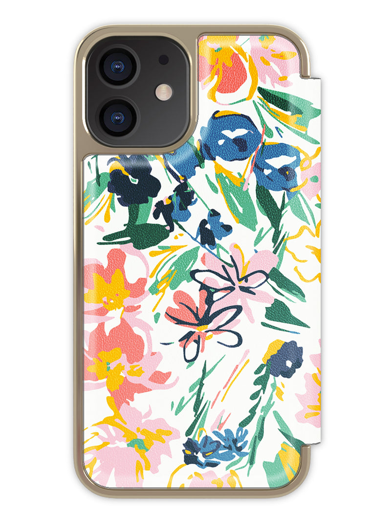 Ted Baker TELBA Folio Case for iPhone 11 - Sketchy Magnolia Cream Pale Gold