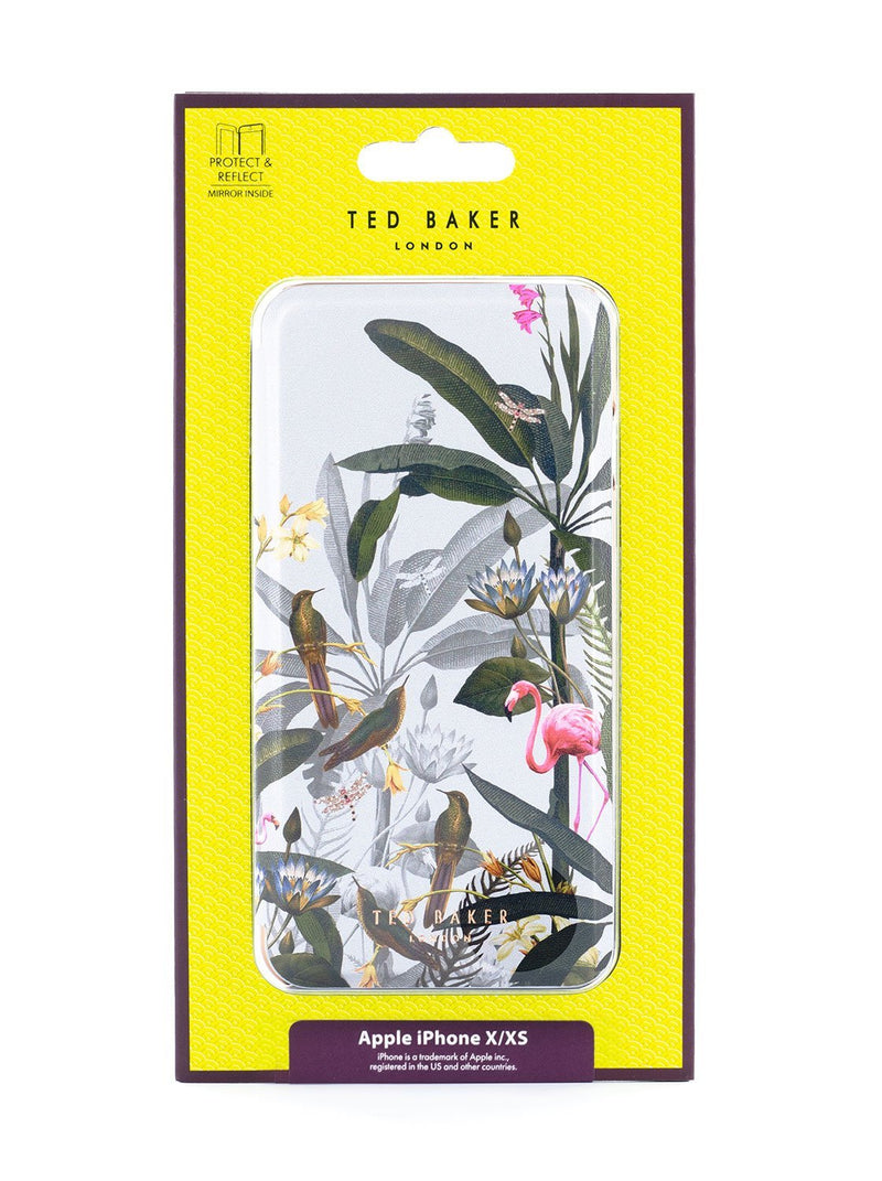 Packaging image of the Ted Baker Apple iPhone XS / X phone case in Grey