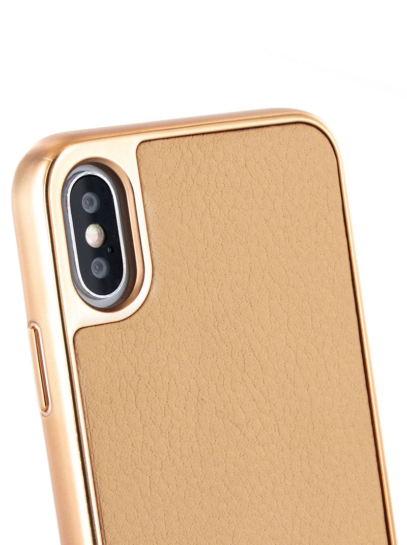 Detail image of the Ted Baker Apple iPhone XS / X phone case in Taupe