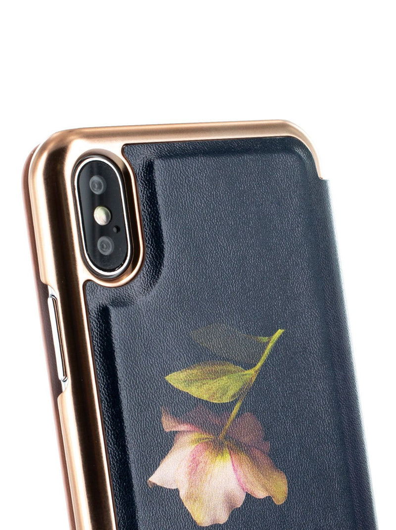Detail image of the Ted Baker Apple iPhone XS Max phone case in Black