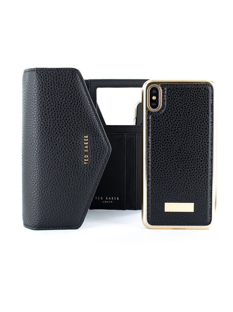 The London Black | Genuine Smooth Leather iPhone Case Crossbody iPhone 12 Pro Max