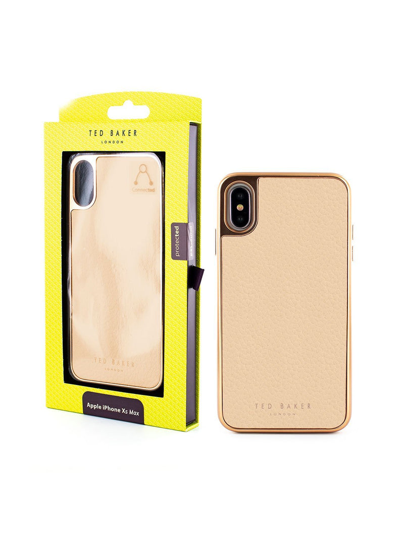 Packaging image of the Ted Baker Apple iPhone XS Max phone case in Taupe