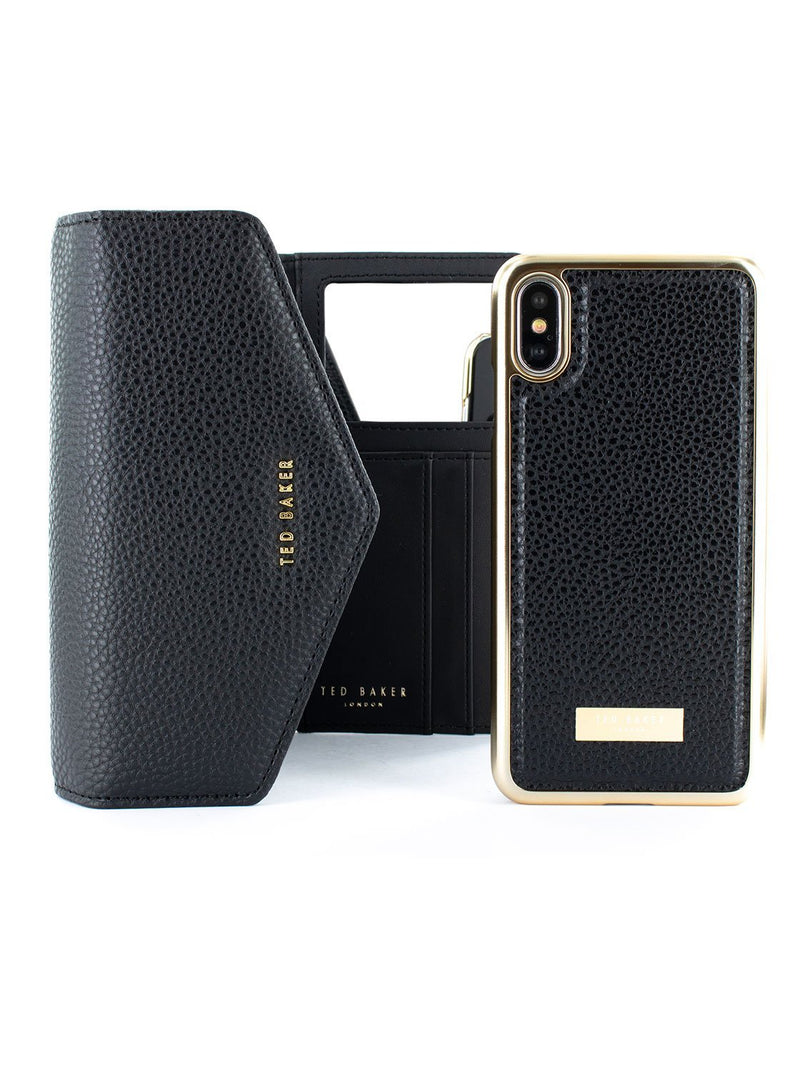 Bag with case image of the Ted Baker Apple iPhone XS / X phone case in Black