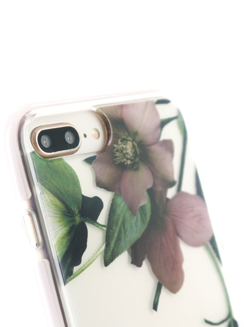 Detail image of the Ted Baker Apple iPhone 8 Plus / 7 Plus phone case in Clear Print