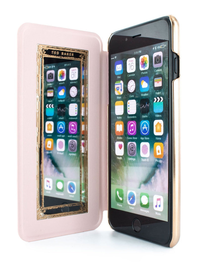 Inside image of the Ted Baker Apple iPhone 8 Plus / 7 Plus phone case in Arboretum Black