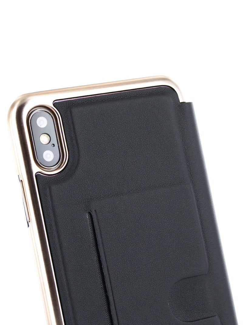 Detail image of the Ted Baker Apple iPhone XS Max phone case in Black