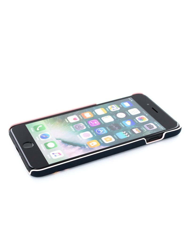 Face up image of the Ted Baker Apple iPhone 8 Plus / 7 Plus phone case in Arboretum Black