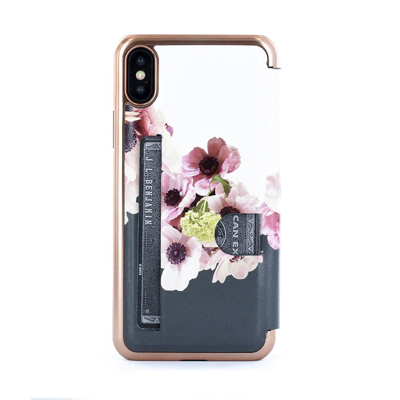 Ted Baker CHESKII Mirror Folio Case with outer Card Slot for iPhone XS Max - Neapolitan
