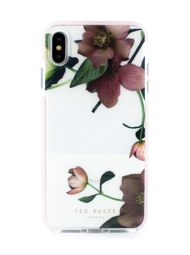 Hero image of the Ted Baker Apple iPhone XS Max phone case in Clear Print