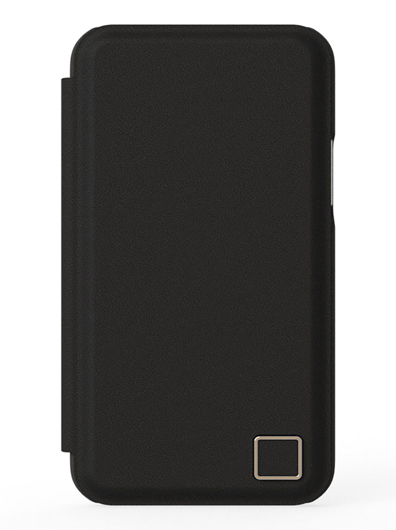 iPhone 12 Pro Max Leather Folio Phone Case - Black / Brown