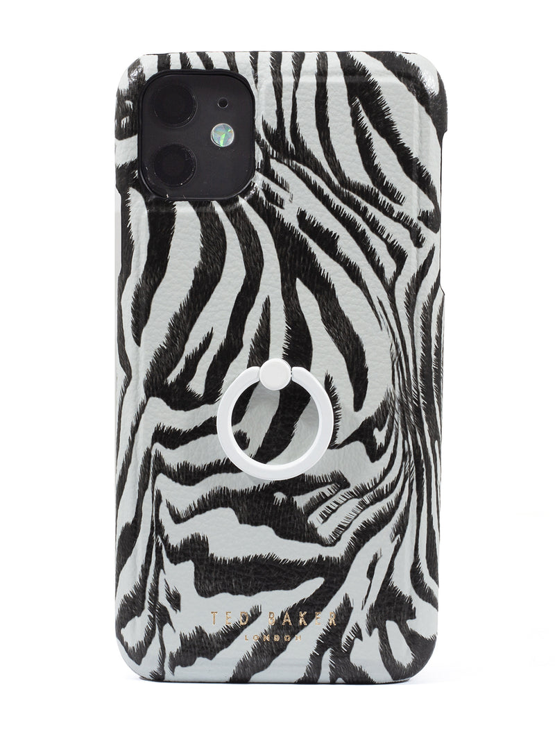 Ted Baker ZINGY Finger Loop Back Shell for iPhone 11 - Zebra
