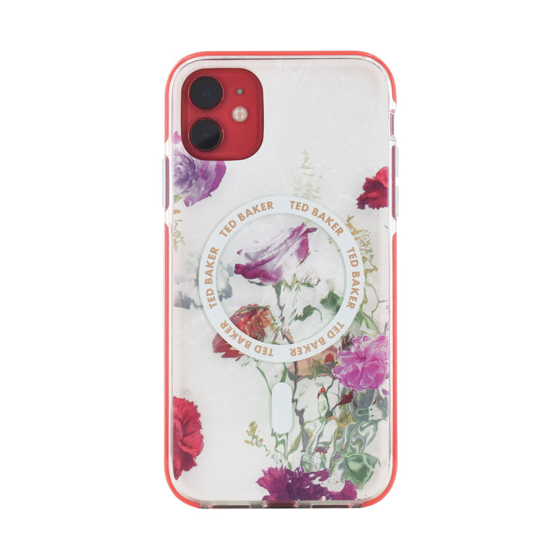 Ted Baker LAVERNA MagSafe AntiShock for iPhone 11 Water Floral Red Bumper