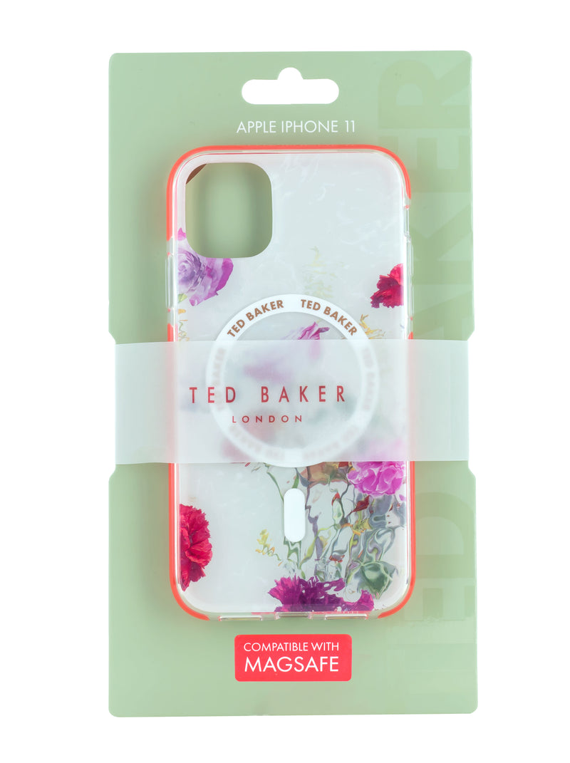 Ted Baker LAVERNA MagSafe AntiShock for iPhone 11 Water Floral Red Bumper
