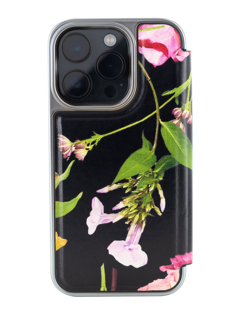 Ted Baker Mirror Case for iPhone 14 Pro - Scattered Bouquet