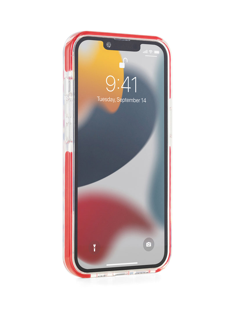 Radley Clear Bumper Case for iPhone 13 - Evergreen Print / Red Bumpers