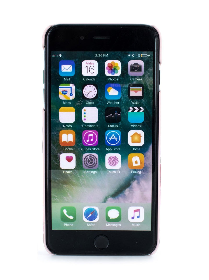 Front image of the Ted Baker Apple iPhone 8 Plus / 7 Plus phone case in Arboretum Black