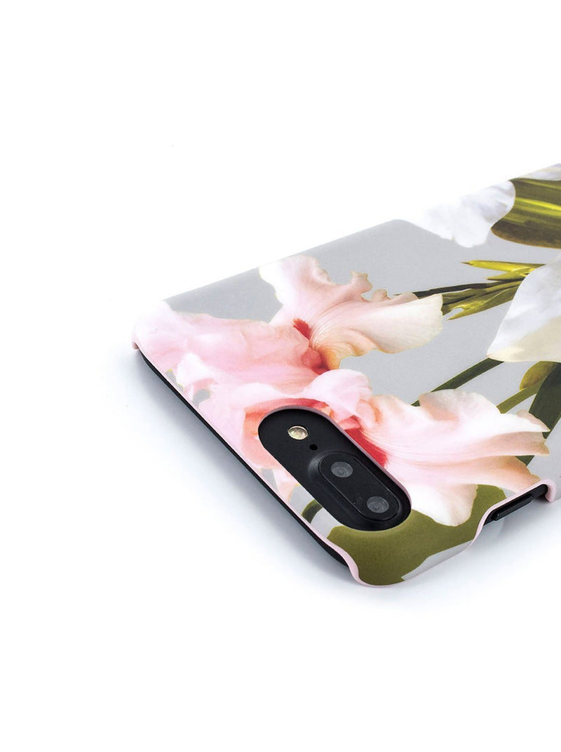Detail image of the Ted Baker Apple iPhone 8 Plus / 7 Plus phone case in Mid Grey