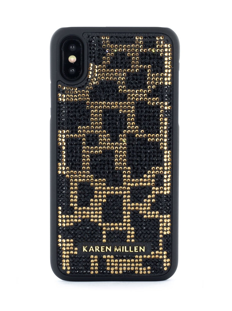 Hero image of the Karen Millen Apple iPhone XS Max phone case in Black