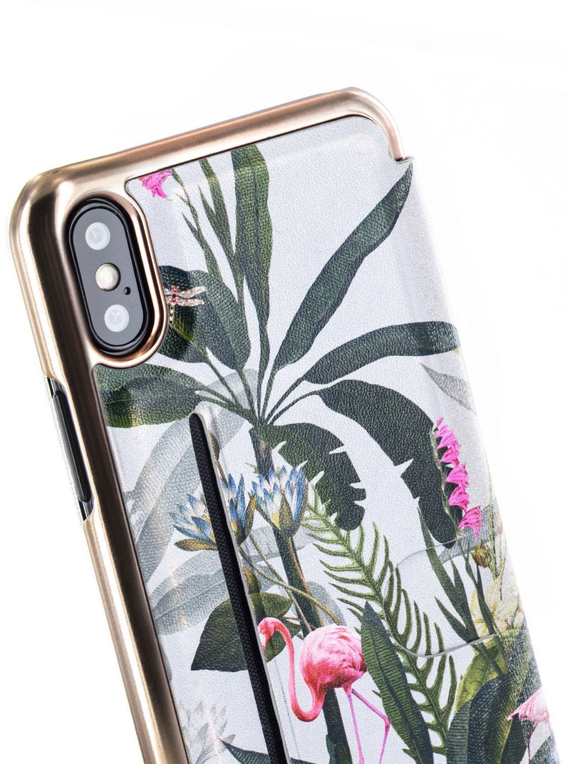 Detail image of the Ted Baker Apple iPhone XS / X phone case in Grey