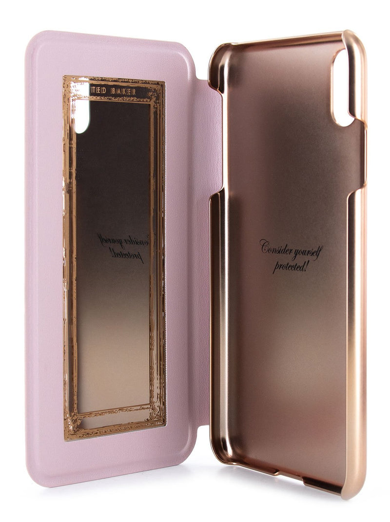 Inside image of the Ted Baker Apple iPhone XR phone case in Pink