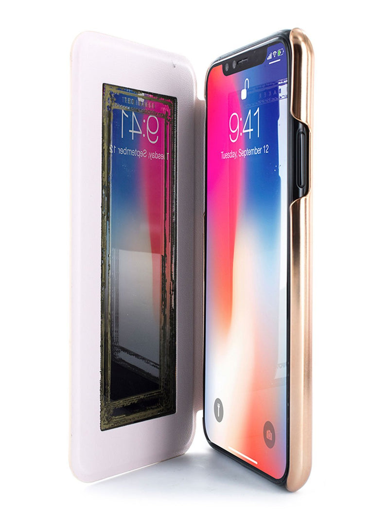Inside image of the Ted Baker Apple iPhone XS / X phone case in White