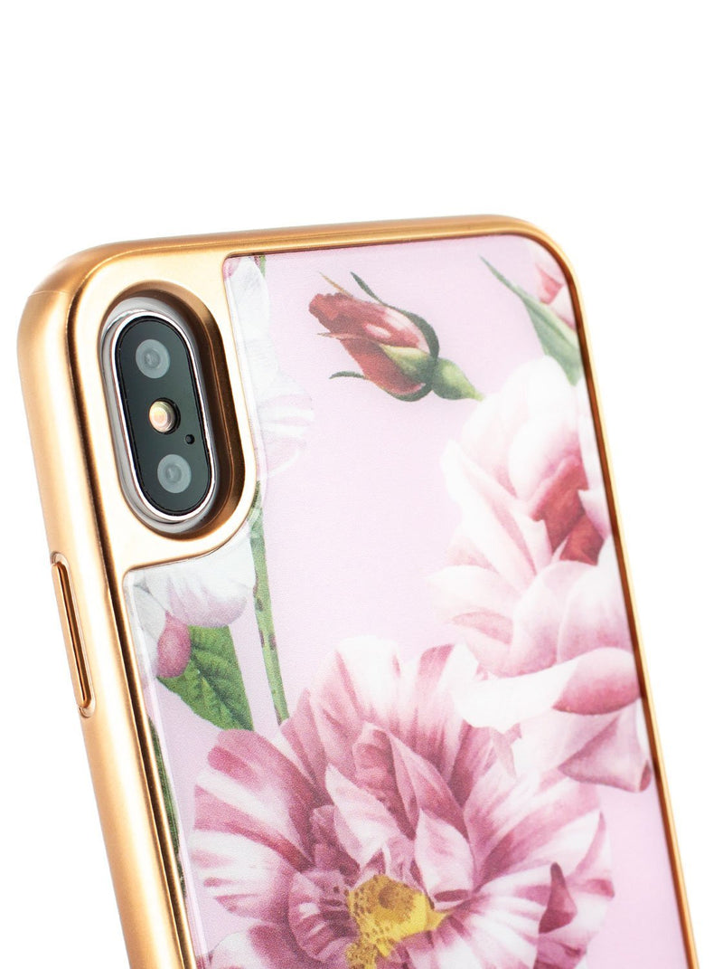 Detail image of the Ted Baker Apple iPhone XS Max phone case in Pink