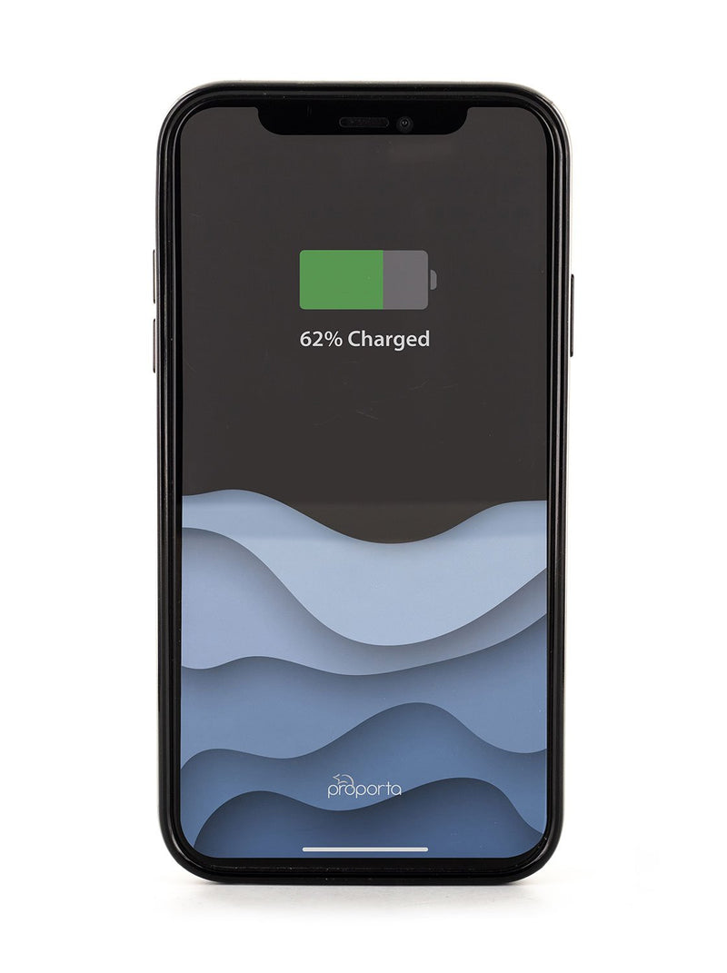 Back image of the Karen Millen Apple iPhone XS / X phone case in Black
