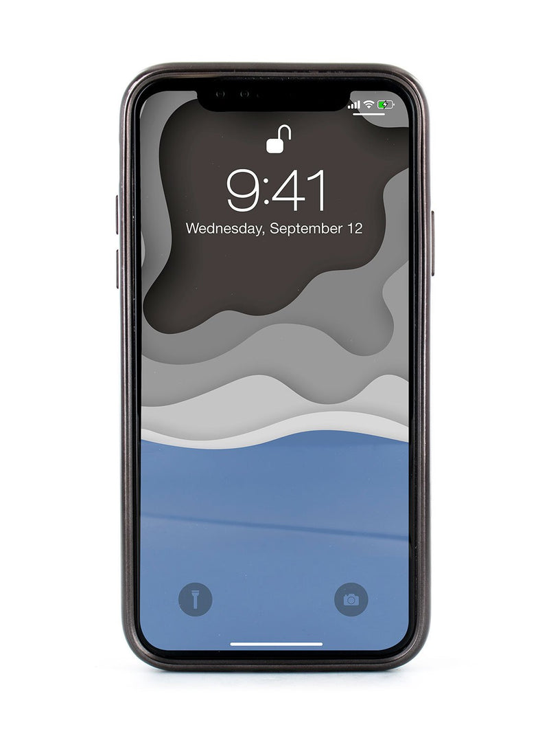 Back image of the Ted Baker Apple iPhone XS Max phone case in Grey