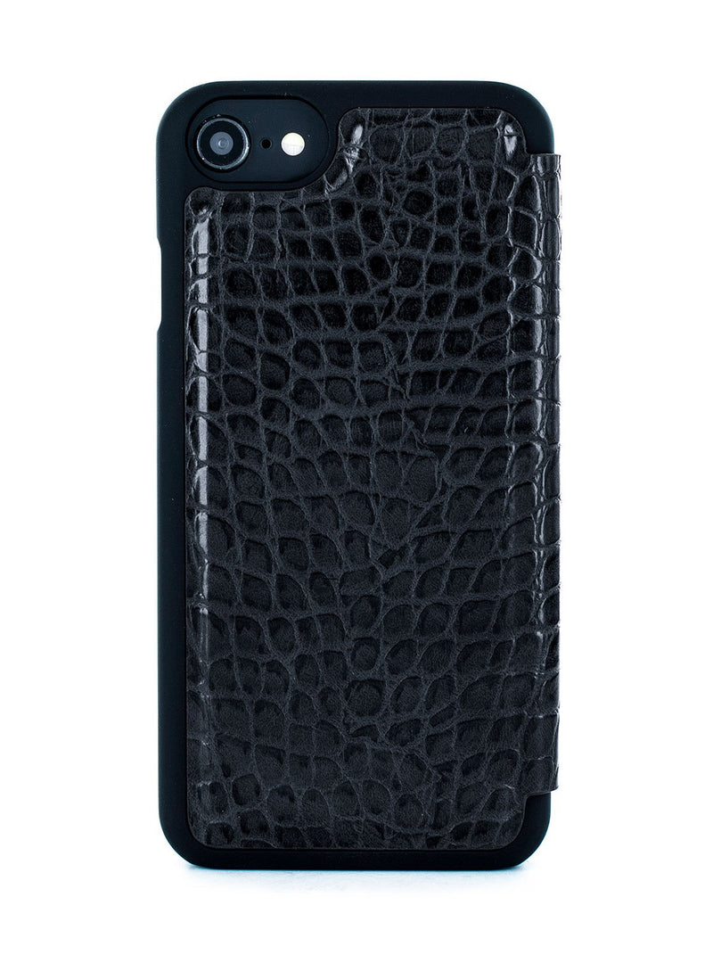 Back image of the Karen Millen Apple iPhone 8 / 7 / 6S phone case in Black