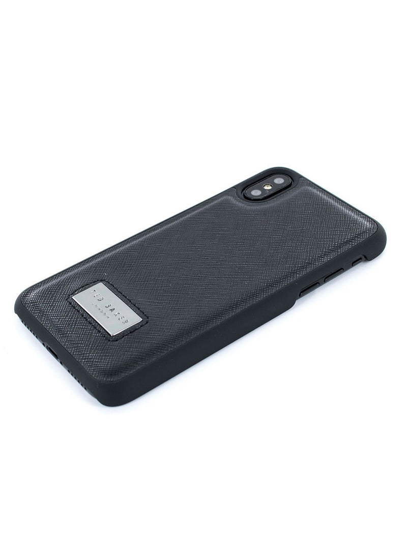 Face down image of the Ted Baker Apple iPhone XS / X phone case in Black