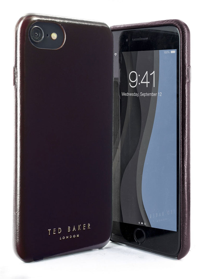 Front and back image of the Ted Baker Apple iPhone 8 / 7 / 6S phone case in Black