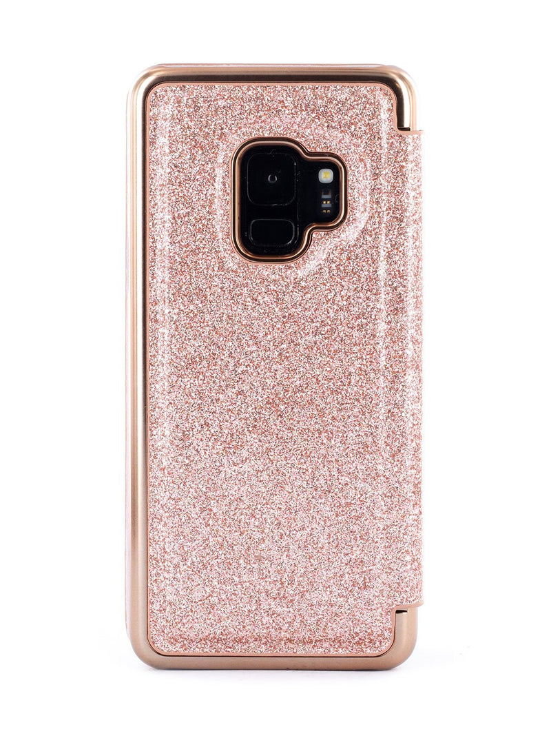 Back image of the Ted Baker Samsung Galaxy S9 phone case in Rose Gold