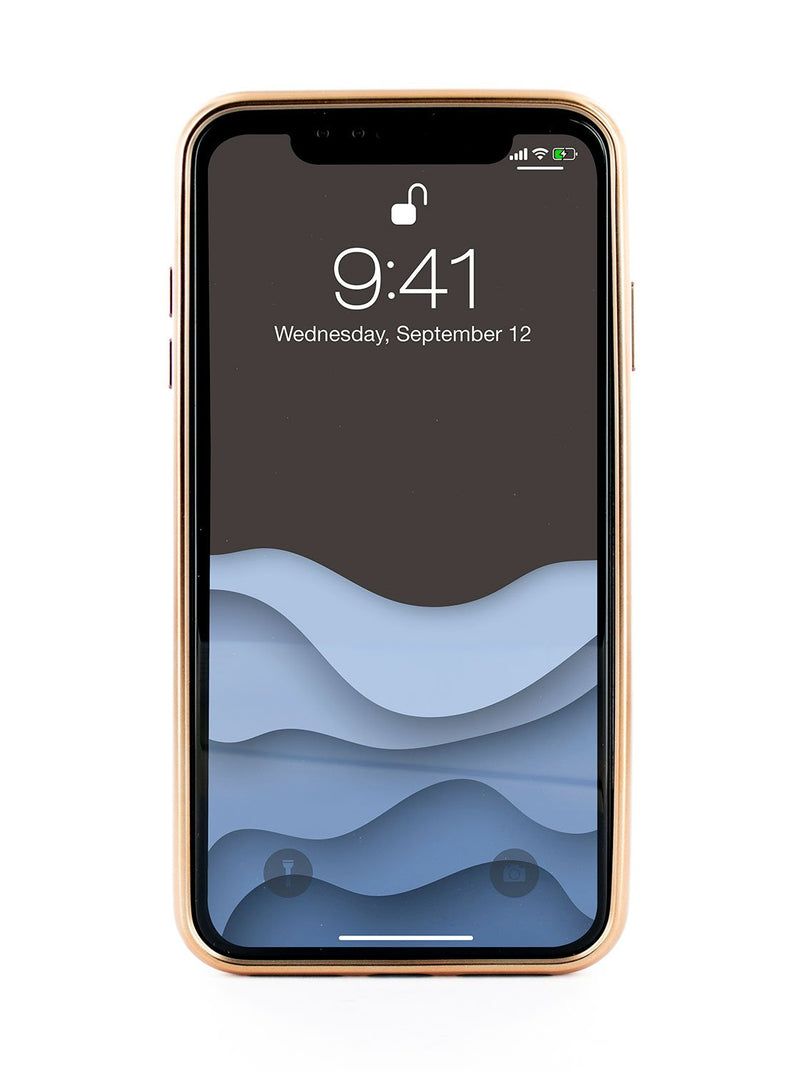 Back image of the Ted Baker Apple iPhone XS / X phone case in Taupe
