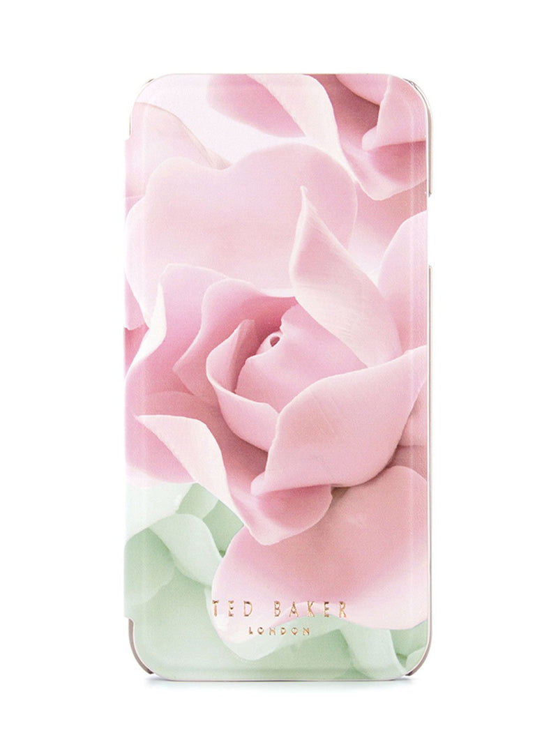 Ted Baker KNOWAI Mirror Folio Case for iPhone SE (2020) / iPhone 8 - Porcelain Rose (Nude)