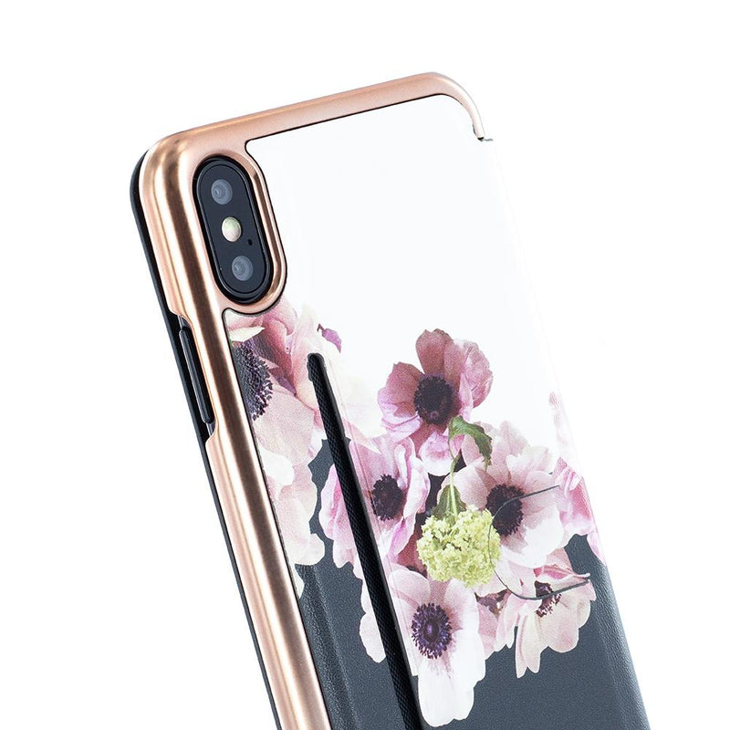 Ted Baker CHESKII Mirror Folio Case with outer Card Slot for iPhone XS Max - Neapolitan