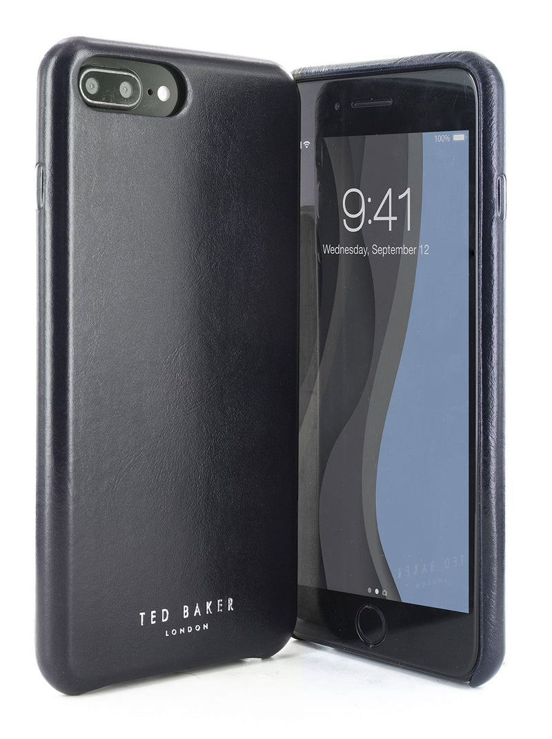 Ted Baker MIDICO Real Leather Case for iPhone 8 Plus / 7 Plus / 6 Plus - Navy