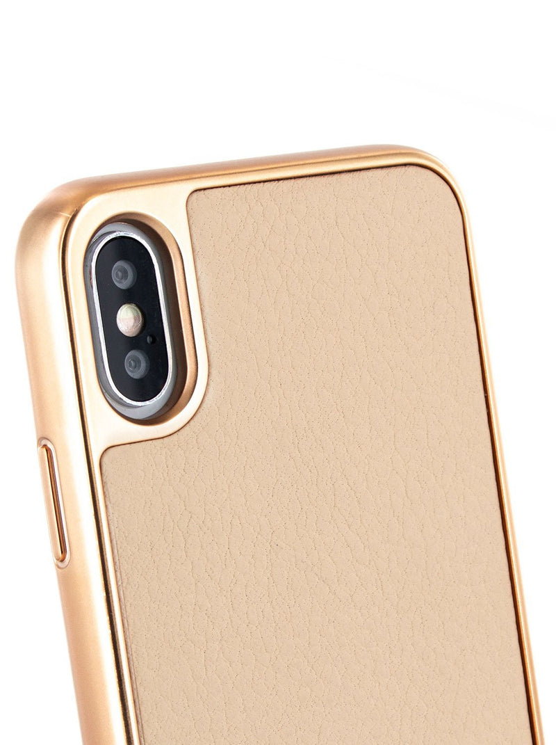 Detail image of the Ted Baker Apple iPhone XS Max phone case in Taupe