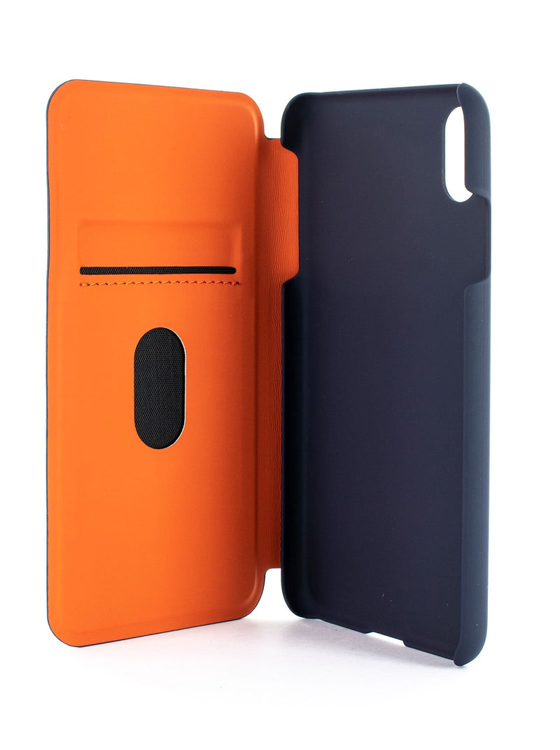 Inside image of the Ted Baker Apple iPhone XS Max phone case in Navy Blue