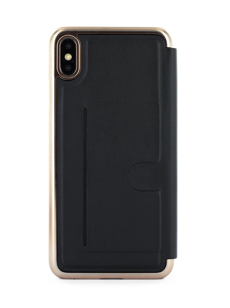 Back image of the Ted Baker Apple iPhone XS Max phone case in Black