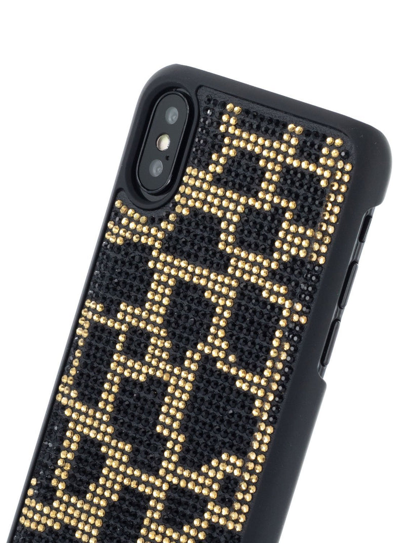 Detail image of the Karen Millen Apple iPhone XS / X phone case in Black