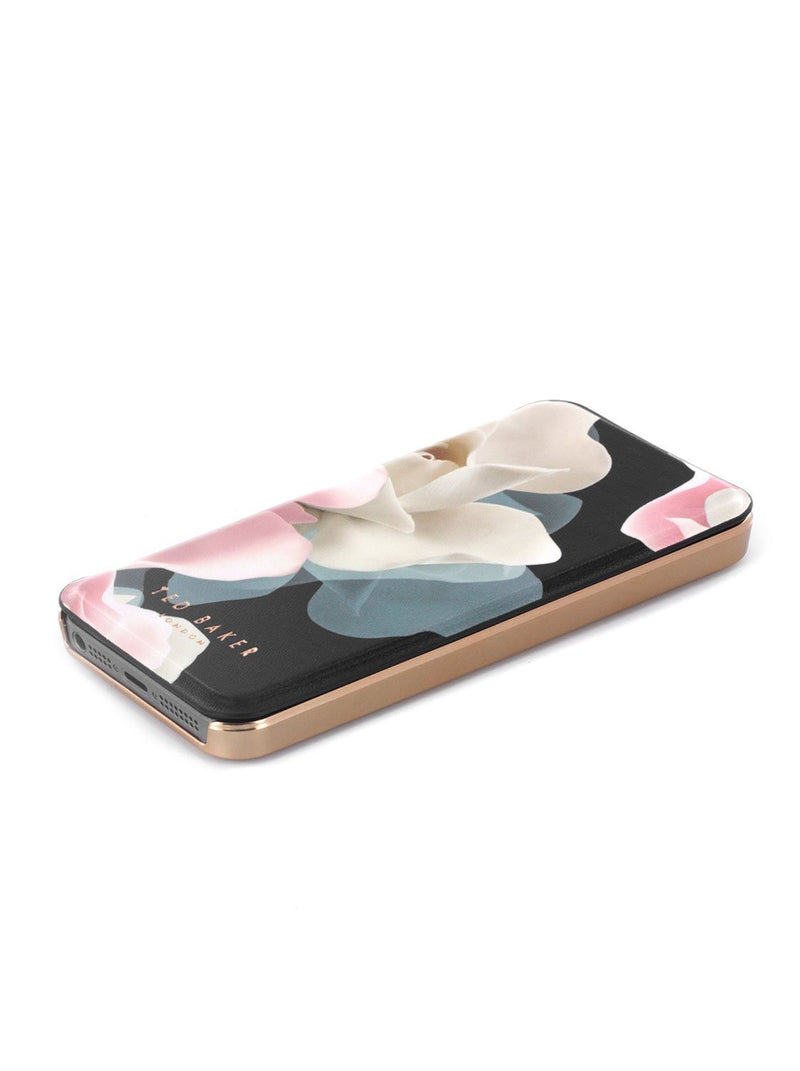 Face up image of the Ted Baker Apple iPhone SE / 5 phone case in Black