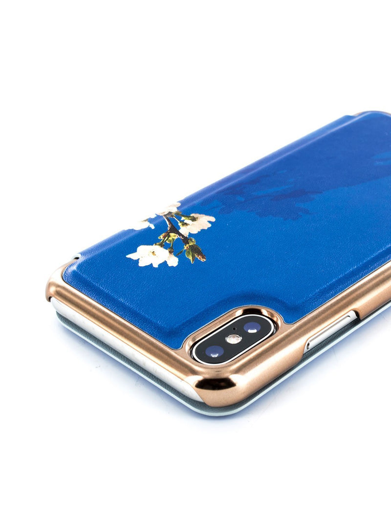 Detail image of the Ted Baker Apple iPhone XS / X phone case in Blue